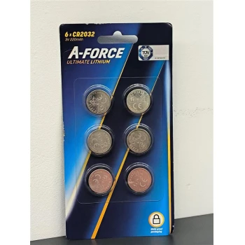 A-Force - Pachet 6 baterii CR2032