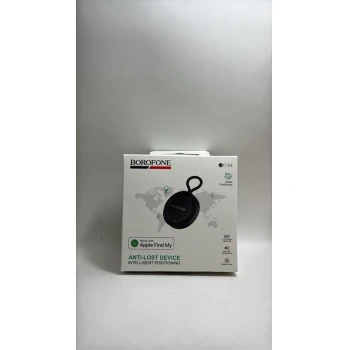 Borofone - Smart Tracker Intelligent (BC104) - Apple Find My Compatible, Anti-Lost, Up to 12 Months Battery Life - Black