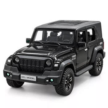 Masinuta off-road neagra metalica, 15,5x7 cm Jeep Wrangler