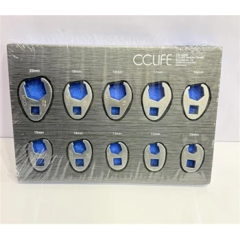 CCLife 5325 - Set 10 bucati capete Cheie Stillson