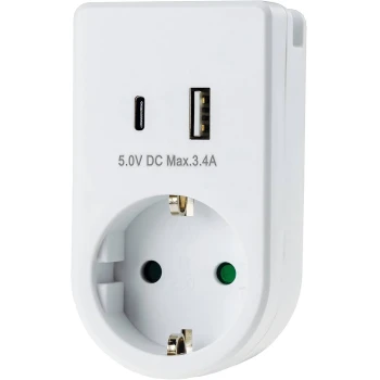Incarcator Workzone USB 2X USB (TYPE A+C)