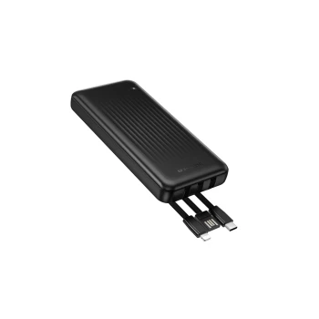 Borofone - Power Bank Clever Series (BJ79) - with Built-in 3x Cable USB USB- C Lightning Indicator 10 000 mAh