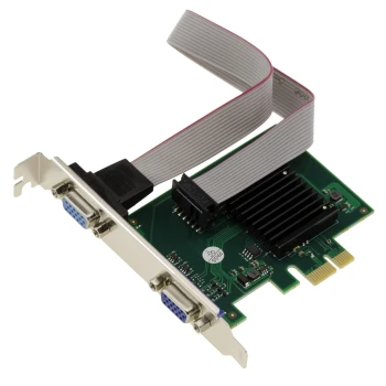 Placă grafică KALEA-INFORMATIQUE Dual VGA 1080p la PCIe x1