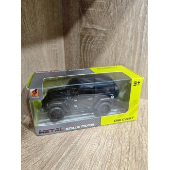 Masinuta off-road neagra metalica, 15,5x7 cm Jeep Wrangler