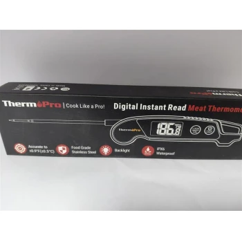 TempPro Meat Thermometer Waterproof Grill Thermometer with Foldable Probe