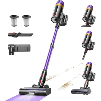 TVTAU- T10 Pro - Aspirator vertical, 620W, 1.8 litri, Autonomie 65 min, Aflisaj Oled - EAN: B0FK5L9LLR