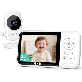 Monitor pentru bebeluși GHB cu cameră, 3,2 inci